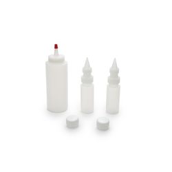 Fox Run White Plastic Icing Bottle Set 1.25 cups