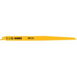 DeWalt 12 in. Bi-Metal Reciprocating Saw Blade 6 TPI 25 pc