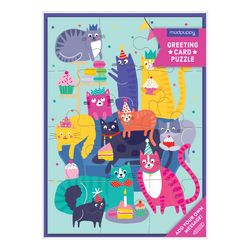 Mudpuppy Greeting Card Puzzle Multicolored 12 pc