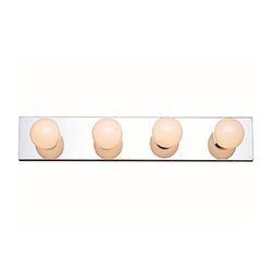Bel Air Lighting Lyric Polished Chrome Silver 4 lights Incandescent Vanity Light Wall Mount