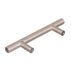 Amerock Contemporary Bar Cabinet Pull 3 in. Stainless Steel Silver 1 pk