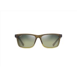 Maui Jim Okina Sunglasses Men's hiny Trans Mil Green to Yellw Frame Maui HT Lens Polarized