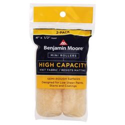 Benjamin Moore Wool 4 in. W X 1/2 in. Mini Paint Roller Cover 2 pk