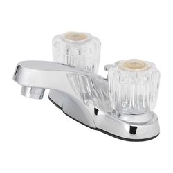 Oakbrook Collection Essentials Chrome Transitional Pop-up Bathroom Sink Faucet 4 in.