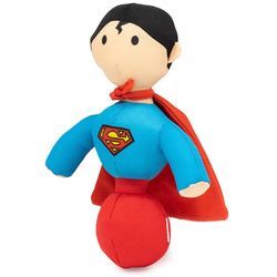 Buckle-Down For Dog Blue/Red Plush Superman Dog Toy 1 pk