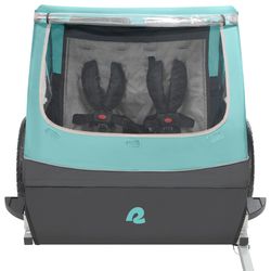 Retrospec Rover Fabric/Steel Child Trailer 80 lb Blue Ridge