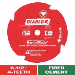 Diablo HardieBlade 6-1/2 in. D X 5/8 in. PCD Fiber Cement Blade 4 teeth 1 pk