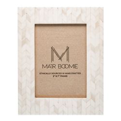 Matr Boomie Artemis Pearl Bone Picture Frame 5x7 in.