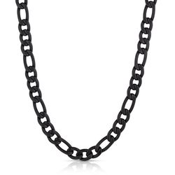 Montana Silversmiths Men's Midnight Onyx Figaro Black Necklace