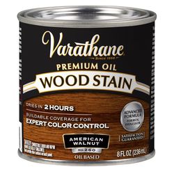 Varathane Premium Semi-Transparent American Walnut Oil-Based Urethane Modified Alkyd Wood Stain 1/2