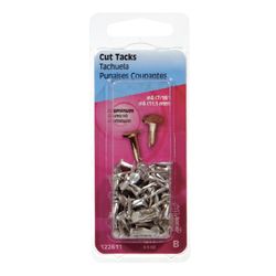 HILLMAN Anchor Wire No. 4 X 7/16 in. L Silver Aluminum Cut Tacks 1 pk