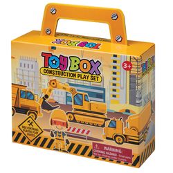 Playmaker Toys Construction Toy Box Yellow