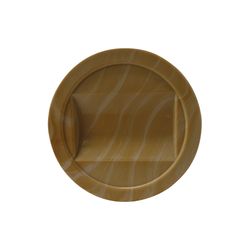Shepherd Hardware Plastic Self Adhesive Cup Woodgrain Round 2-1/4 in. W X 2-1/4 in. L 4 pk
