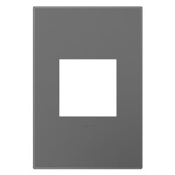 Legrand Adorne Magnesium 1 gang Thermoplastic Nylon Decorator Wall Plate 1 pk