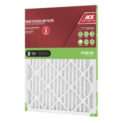 Ace 16 in. W X 25 in. H X 1 in. Synthetic 8 MERV Pleated Air Filter 1 pk