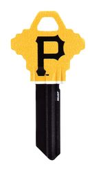 HILLMAN Pittsburgh Pirates Painted Key House/Office Key Blank Single
