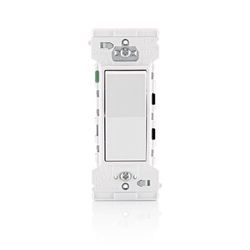 Leviton Lever Edge 15 amps Single Pole Rocker Switch White 10 pk