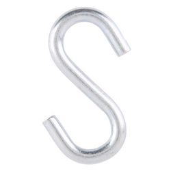 Ace Medium Zinc-Plated Silver Steel 3 in. L S-Hook 230 lb 2 pk