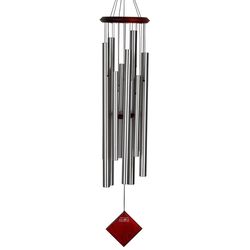 Woodstock Chimes Encore Silver Aluminum/Wood 40 in. Chimes of the Eclipse Wind Chime