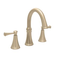 Huntington Brass Woodbury Satin Brass Transitional Widespread Bathroom Sink Faucet 8 in.