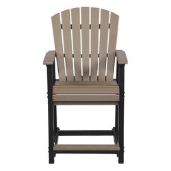 Signature Design by Ashley Fairen Trail Black HDPE Frame Contemporary Barstool
