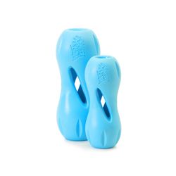 West Paw Zogoflex For Dog Blue Plastic Qwizl Dog Treat Toy/Dispenser Small 1 pk