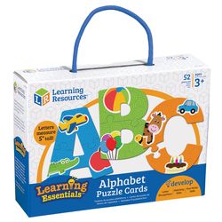 Learning Resources Alphabet Puzzle Cards Multicolored 52 pc