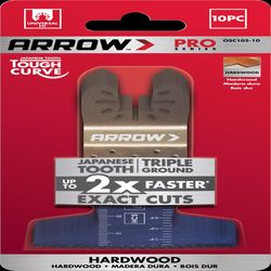 Arrow Pro 2-1/2 in. High Carbon Steel Tough Curve Semi-Circle Japanese Blade Hardwood 10 pc