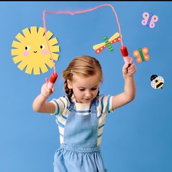 Kikkerland Kidoki Popsicle Skipping Rope Multicolored