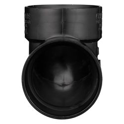 Charlotte Pipe 3 in. Hub X 3 in. D Hub ABS Elbow