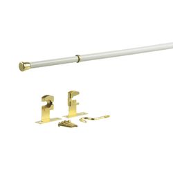 Kenney White Traditional/Transitional Sash Rod 48 in. L X 84 in. L