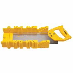 Stanley 11 in. L X 3.6 in. W Plastic 90 deg Miter Box with Saw Saw Included 1 pc