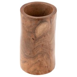 Karma Sierra 6.9 in. H X 4.2 in. L Natural Wood Vase