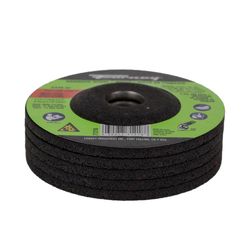 Forney 4-1/2 in. D X 7/8 in. in. X 1/4 in. thick Grinding Wheel 5 pk