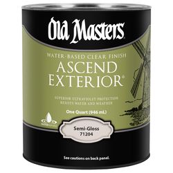 Old Masters Ascend Exterior Semi-Gloss Clear Water-Based Finish 1 qt