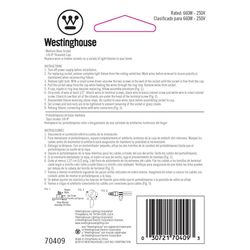 Westinghouse Porcelain Medium Base Keyless Socket 1 pk