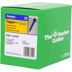 HILLMAN Tapper 3/16 in. D X 3.25 in. L Steel Hex Head Concrete Screw Anchor 100 pk