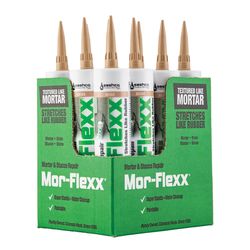 Sashco Mor-Flexx Beige Elastomeric Acrylic Latex Mortar and Stucco Repair Caulk 10.5 oz
