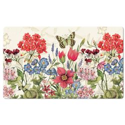 Americo Home Eversoft 18 in. W X 30 in. L Multi-Color Floral Garden Anti-Fatigue Mat