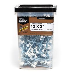 Big Timber Woodbinder No. 10 Sizes X 2 in. L Hex Hex Washer Head Sheet Metal Screws 5 lb 500 pk