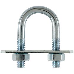Hampton 1/4 in. X 3/4 in. W X 1-1/2 in. L Coarse Zinc-Plated Steel U-Bolt