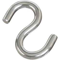 National Hardware Medium Silver Stainless Steel 2.5 in. L Open S-Hook 145 lb 1 pk