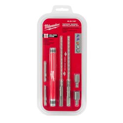 Milwaukee Tapcon Assorted Carbide Tipped SDS-plus Screw Installation Kit SDS-Plus Shank 7 pc
