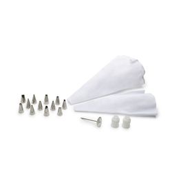 Fox Run White Stainless Steel Icing Set