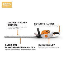 STIHL HSA 60 24 in. 36 V Battery Hedge Trimmer Kit (Battery & Charger)