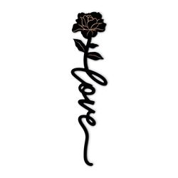 P Graham Dunn 7 in. H X 30 in. L Black MDF Love Wall Word