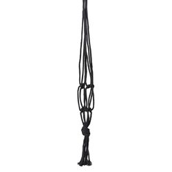Primitive Planters Black Cotton 18 in. H Plant Hanger 1 pk