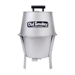 Old Smokey Products 13 in. Small Charcoal Grill Silver