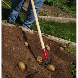 Razor-Back 57.125 in. Steel Potato Hook Wood Handle