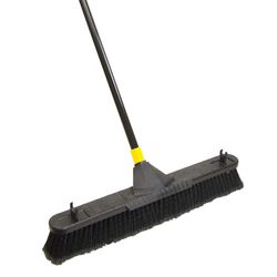 Quickie Bulldozer Polypropylene 24 in. Smooth Surface Push Broom
